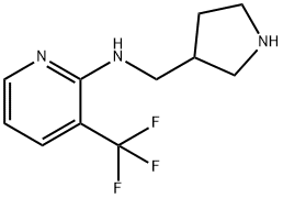 2-Pyridinamine,N-(3-pyrrolidinylmethyl)-3-(trifluoromethyl)- 结构式