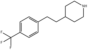 4-[2-[4-(Trifluoromethyl)phenyl]ethyl]piperidine Structure
