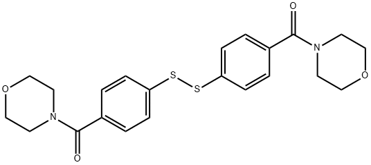 Methanone, 1,1'-(dithiodi-4,1-phenylene)bis[1-(4-morpholinyl)- 结构式