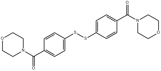 Methanone, 1,1'-(dithiodi-4,1-phenylene)bis[1-(4-morpholinyl)- Structure