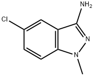 3-Amino-5-chloro-1-methylindazole, 1499100-99-0, 结构式