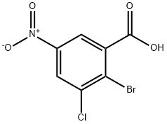 2-溴-3-氯-5-硝基苯甲酸, 1499553-66-0, 结构式