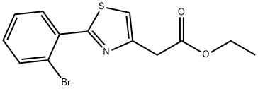 Ethyl 2-[2-(2-bromophenyl)-1,3-thiazol-4-yl]acetate Structure