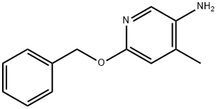 3-Pyridinamine, 4-methyl-6-(phenylmethoxy)- Struktur