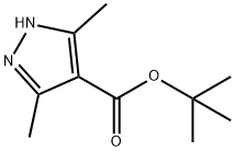 3,5-二甲基-1H-吡唑-4-羧酸叔丁酯, 1503901-41-4, 结构式