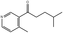 4-methyl-1-(4-methylpyridin-3-yl)pentan-1-one 化学構造式