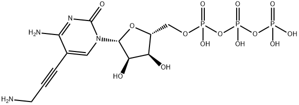 Cytidine 5'-(tetrahydrogen triphosphate), 5-(3-amino-1-propyn-1-yl)- Structure