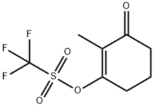 2-methyl-3-oxocyclohex-1-en-1-yl trifluoromethanesulfonate Struktur