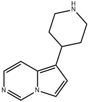 Pyrrolo[1,2-c]pyrimidine, 5-(4-piperidinyl)- Structure