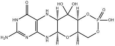 (4aR,5aR,11aR,12aS)-8-amino-2,12,12-trihydroxy-4a,5a,6,9,11,11a,12,12a-octahydro-[1,3,2]dioxaphosphinino[4',5':5,6]pyrano[3,2-g]pteridin-10(4H)-one2-oxide Structure