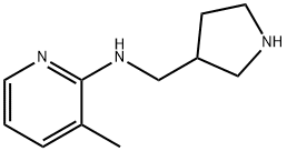 2-Pyridinamine, 3-methyl-N-(3-pyrrolidinylmethyl)- 结构式