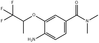 4-氨基-N,N-二甲基-3-((1,1,1-三氟丙-2-基)氧基)苯甲酰胺 结构式