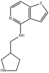 Thieno[3,2-c]pyridin-4-amine,N-(3-pyrrolidinylmethyl)- 结构式