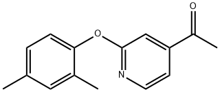4-Acetyl-2-(2,4-dimethylphenoxy) pyridine 结构式