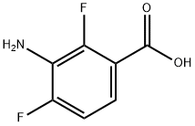 3-氨基-2,4-二氟苯甲酸 结构式
