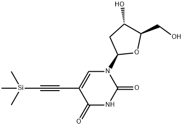 Uridine, 2'-deoxy-5-[(trimethylsilyl)ethynyl]- Structure
