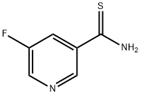 5-氟吡啶-3-甲硫代酰胺 结构式