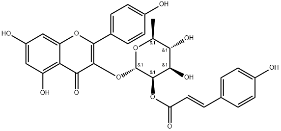 2"-O-对香豆酰阿福豆苷,151455-10-6,结构式