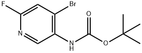 (4-溴-6-氟吡啶-3-基)氨基甲酸叔丁酯, 1514932-23-0, 结构式