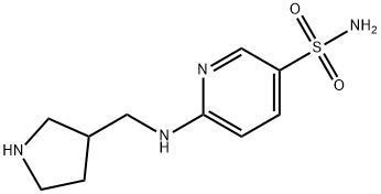 3-Pyridinesulfonamide, 6-[(3-pyrrolidinylmethyl)amino]-,1515414-98-8,结构式