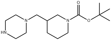 3-(哌嗪-1-基甲基)哌啶-1-甲酸叔丁酯, 1519484-43-5, 结构式