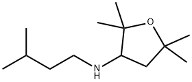 3-Furanamine, tetrahydro-2,2,5,5-tetramethyl-N-(3-methylbutyl)- Struktur