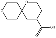 1,9-DIOXASPIRO[5.5]UNDECANE-4-CARBOXYLIC ACID Structure