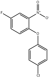 Benzene, 1-(4-chlorophenoxy)-4-fluoro-2-nitro- Struktur