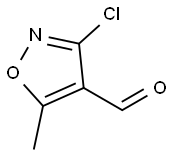 3-chloro-5-methyl-1,2-oxazole-4-carbaldehyde Structure