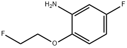 Benzenamine, 5-fluoro-2-(2-fluoroethoxy)- Structure