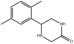2-Piperazinone, 5-(2,5-dimethylphenyl)- Structure