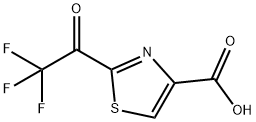 4-Thiazolecarboxylic acid, 2-(2,2,2-trifluoroacetyl)- Structure