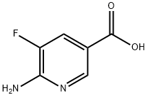 6-氨基-5-氟-3-吡啶羧酸, 1523095-31-9, 结构式