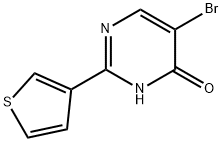 4(3H)-Pyrimidinone, 5-bromo-2-(3-thienyl)- Structure