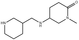 2-Piperidinone, 1-methyl-5-[(3-piperidinylmethyl)amino]- Struktur