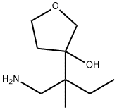 3-Furanol, 3-[1-(aminomethyl)-1-methylpropyl]tetrahydro- Structure