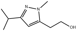 1H-Pyrazole-5-ethanol, 1-methyl-3-(1-methylethyl)- Struktur