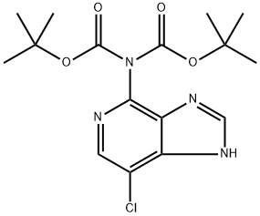 IMidodicarbonic acid, 2-(4-chloro-3H-iMidazo[4,5-c]pyridin-4-yl)-, 1,3-bis(1,1-diMethylethyl) ester Structure