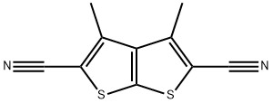 3,4-dimethylthieno[2,3-b]thiophene-2,5-dicarbonitrile Structure