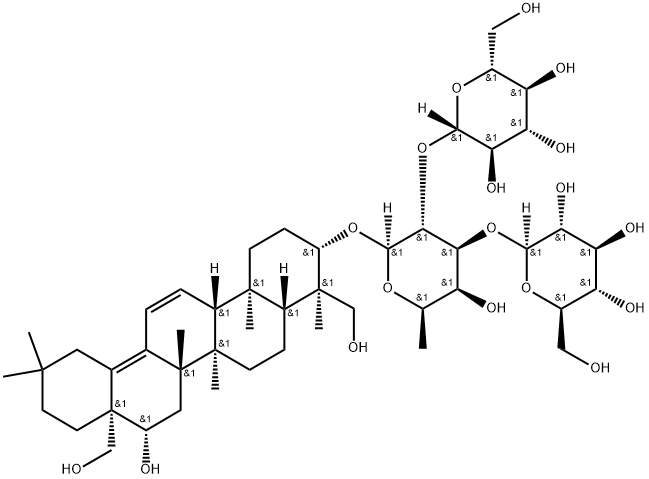 醉鱼草皂苷 IVB, 152580-79-5, 结构式