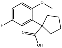 1-(5-fluoro-2-methoxyphenyl)cyclopentane-1-carboxylic acid Structure