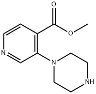 3-(哌嗪-1-基)吡啶-4-羧酸甲酯, 1526687-31-9, 结构式