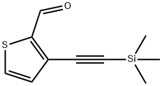 2-Thiophenecarboxaldehyde, 3-[2-(trimethylsilyl)ethynyl]- Struktur