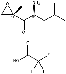1-Pentanone, 2-aMino-4-Methyl-1-[(2S)-2-Methyl-2-oxiranyl]-, (2S)-, 2,2,2-trifluoroacetate (1:1) Structure