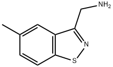 (5-甲基苯并[D]异噻唑-3-基)甲胺, 1529502-03-1, 结构式