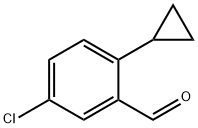 Benzaldehyde, 5-chloro-2-cyclopropyl- Structure