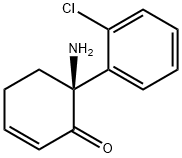 2-Cyclohexen-1-one, 6-amino-6-(2-chlorophenyl)-, (6S)- Structure