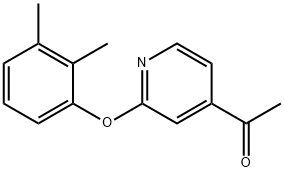 4-Acetyl-2-(3,4-dimethylphenoxy) pyridine 结构式