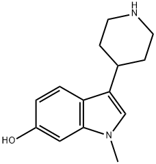 1H-Indol-6-ol, 1-methyl-3-(4-piperidinyl)- 结构式