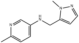 3-Pyridinamine, 6-methyl-N-[(1-methyl-1H-pyrazol-5-yl)methyl]-|6-甲基-N-((1-甲基-1H-吡唑-5-基)甲基)吡啶-3-胺